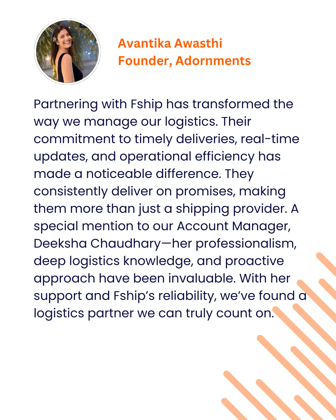 Fship X Adornments ecommerce shipping logistics aggregator courier services solutions