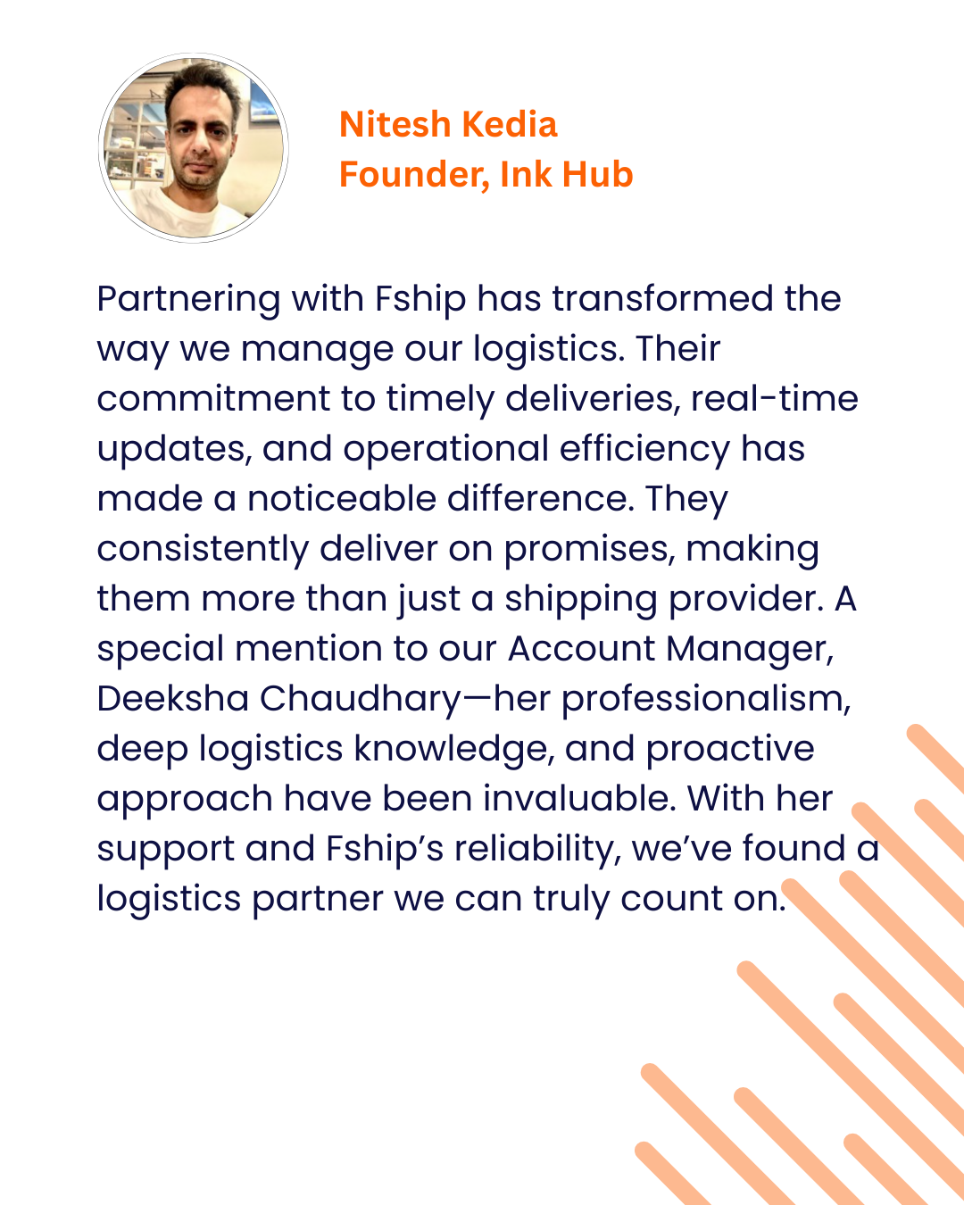Fship X Inkhub ecommerce shipping logistics aggregator courier services solutions